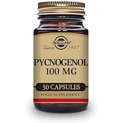 Solgar Pycnogenol 100 mg, 30 Vegetable Capsules - Antioxidant Protection - Healthy Leg & Vein Support - Non-GMO, Vegan, Gluten Free, Dairy Free, Kosher - 30 Servings