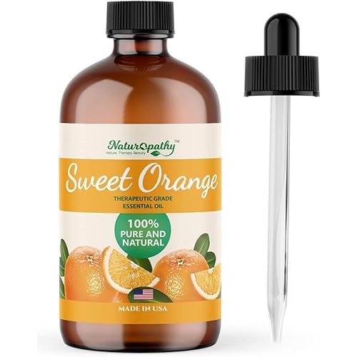 Naturopathy Essential Oil, Therapeutic Grade, Premium Quality Perfect for Aromatherapy Orange, 4oz