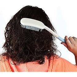 14" Long Reach Hairbrush Long Handle Plastic Hair Comb Non-Slip Handle Long Comb Hair Brush for Elderly Disabled inconvenient upper limb activities