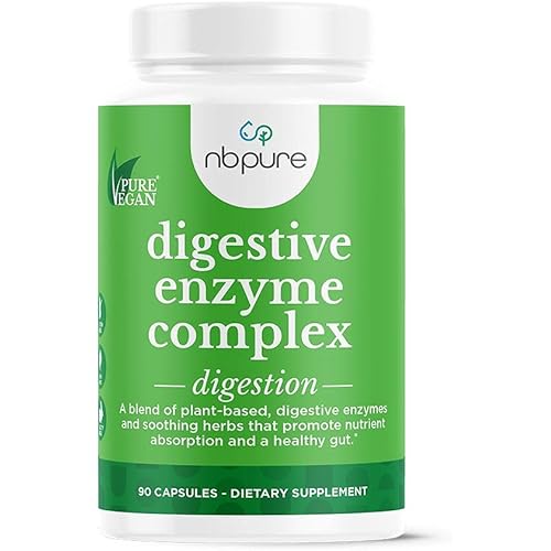 nbpure Digestive Enzyme Complex Vegetarian Capsules, 90 Count