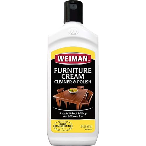 Weiman Wood Cleaner and Polish 8 fl. oz. - Use On Furniture, Wood Table Cleaner, Cabinet Restorer, Conditioner, Polish