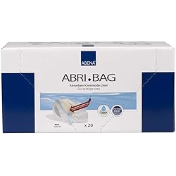 NRS Healthcare Care Protect Abena Abri-Bag Disposable Commode Liner Bags - Pack of 20