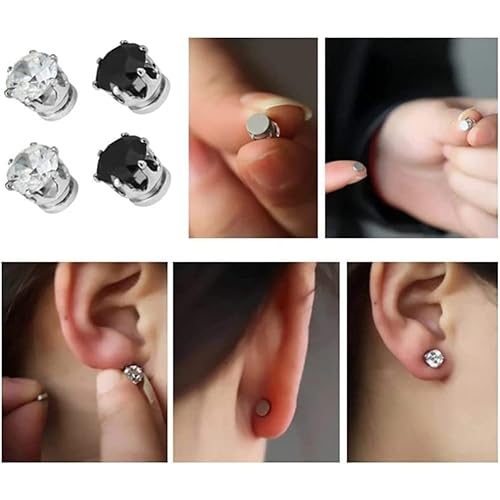 Metiz Lymphvity Magnetherapy Earrings, 2pairs Metizpro Lymphvity Magnetherapy Earrings, Kyana Lympha-Circurl Magnetic Ear Ornament