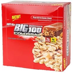 MET-Rx Big 100 Colossal Meal Replacement Bar Super Cookie Crunch 93.52 Ounce