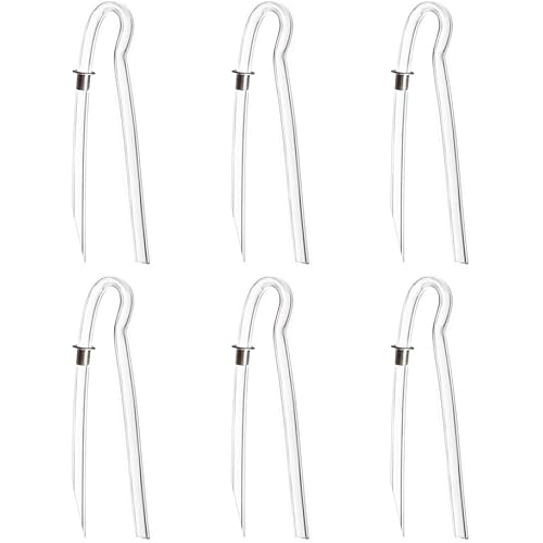 6 Per Pack Size #13 Preformed BTE Hearing Aid Earmold Clearing Tubing 3.2x2mm with Metal Tube Lock