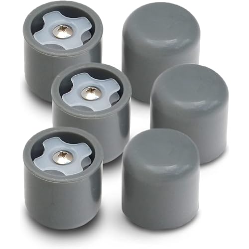 Deal: 3 Pairs Extra Durable GlideCaps Walker Caps - Gray