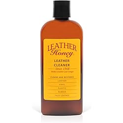 Leather Honey Leather Cleaner The Best Leather Cleaner for Vinyl and Leather Apparel, Furniture, Auto Interior, Shoes and Accessories. Does Not Require Dilution. Ready to Use, 8 Ounce Bottle