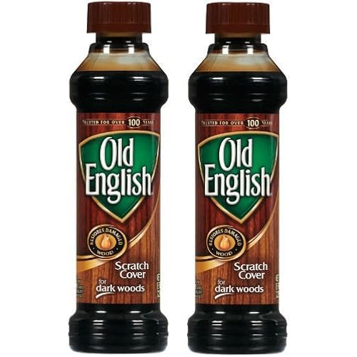 Set of Two 2 Old English 8 Ounce Dark Wood Furniture Polish And Scratch Cover