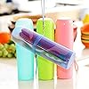 Colorido Portable Travel Camping Toothbrush Paste Holder Case Covered Bathroom Cup Box Pink