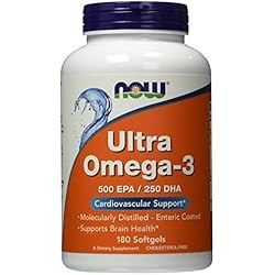 Now Foods Ultra Omega 3, Fish Oil Soft-gels, ValueItems Pack of 180Count Pack of 3 540 Capsules Total
