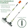 Pine-Sol PVA Sponge Roller Self Wringing Easy Squeeze for Wet Mopping | Telescoping Household Cleaning Tool for Multi-Surface Hard Floors | Extendable Metal Handle, Green