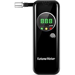 Coolker Ketone Meter Digital LCD Displays Testing with 10Pcs Replaceable Mouthpieces