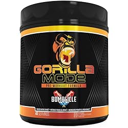 Gorilla Mode Pre Workout - Massive Pumps · Laser Focus · Energy · Power - L-Citrulline, Creatine, GlycerPump™, L-Tyrosine, Agmatine, Kanna, N-Phenethyl Dimethylamine Citrate - 574 Grams Bombsicle