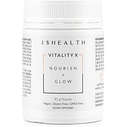 JSHealth Vitamins Vitality X Beauty Powder Supplement with Aloe Vera Ginseng and Vitamins C & E to Nourish Hair Skin and Nails 90g
