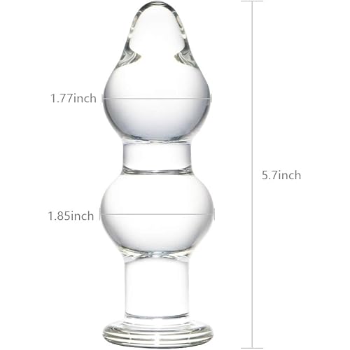FST Glass Anal Plug Cone Crystal Butt Plug Anal Sex Toys for Women Men Couple