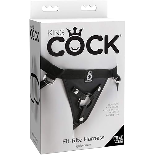 Pipedream Products King Cock Fit-rite Harness, Black