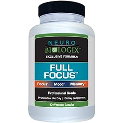 Neurobiologix Full Focus - Memory & Brain Supplement - Boost Focus, Concentration, Nutrition, Energy, Enhance Mental Performance & Brain Power 120 Capsules