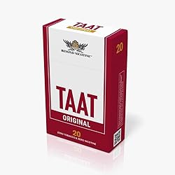 TAAT Herbal Cigarettes - Natural, Nicotine-Free, Tobacco-Free - Natural Herbal Smoking Blend Alternative with 50mg Extract for Adults - Full Flavors, Delicate Taste - 20-Stick Flip Top Pack Original