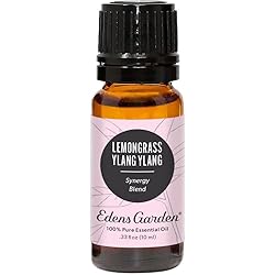 Edens Garden Lemongrass Ylang Ylang Essential Oil Synergy Blend, 100% Pure Therapeutic Grade Undiluted Natural Homeopathic Aromatherapy Scented Essential Oil Blends 10 ml