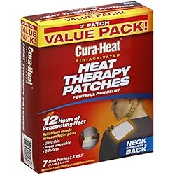 Cura-Heat Heat Therapy Patches, Air Activated, Neck Shoulder & Back, Value Pack 7 Heat Patches