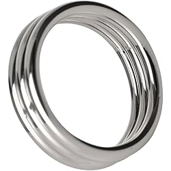 Master Series Stainless Steel Triple Constriction Ring, 2-Inch