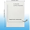 Moolida 3 Pack Lipo Foam - Post Surgery Ab Board for Use with Post Liposuction Surgery Flattening Abdominal Compression Garments Liposuction Foam pads for Recovery 8X11&#34