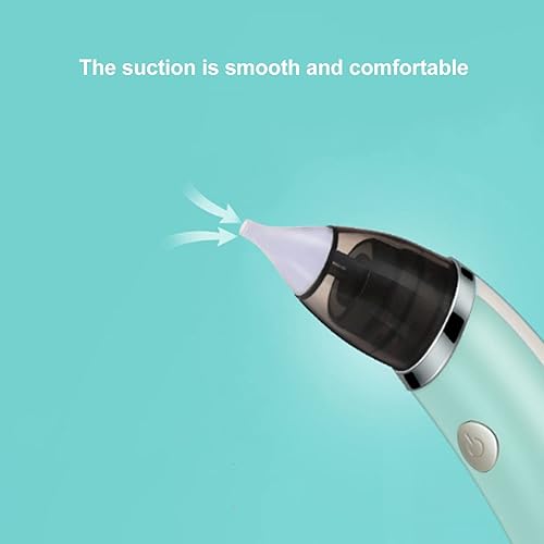 Baby Electric Nose Sucker, Dual Purpose Adjustable 5 Gear Electric Nose Suction Silicone Tip for Earwax