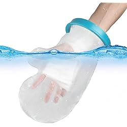 UpGoing Waterproof Hand Cast Covers for Shower Bath, Adult Watertight Wrist Protector Resuable Wound Bandage Sleeve Bag for Broken Hand, Fingers, Surgery, Burns[2022 Upgrade]