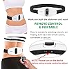 Slimming Belt for Abdominal Muscle Fitness, HONGJING 2 in 1 Cordless Heated Massage Belt for Lumbar Pain Relief, 6 Massage Modes, 3 Heat Level Adjustable