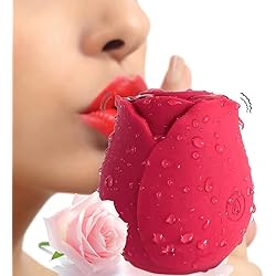 2022 Newly Dual Head Sex Tongue for Licking and Sucking, Rose Toy for Women Pleasure, Clitorals Stimulator, Electric Women Relaxing Toy, Woman Suction 10 Modes Stimulator chr3 01-Red