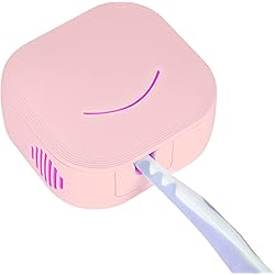 TAISHAN UV Sanitizer Toothbrush Case，Rechargeable Portable Mini Toothbrush Holder with Mirror,Kills 99.9% of Germs，Fits All Toothbrushes for Electric and Manual,Safety Feature for Home and Travel