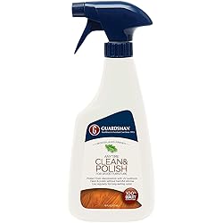 Guardsman 461100 Clean & Polish For Wood Furniture-Silicone Free, UV Protection, Woodland Fresh, 16 Oz, 1 Count