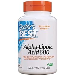 Doctors Best Best Alpha Lipoic Acid, 600 mg, 60 Veggie Caps