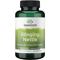 Swanson Stinging Nettles - Herbal Supplement Prostate Health & Urinary Tract Support - Natural Formula Supporting Respiratory Health & Fluid Balance - 120 Capsules