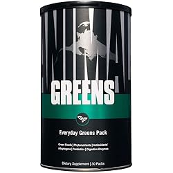 Animal Greens Pak - Chlorophyll, Whole Food Prebiotic and Digestion Blend, 30 Count