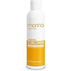 Manna Vitamins Evolved Liposomal Curcumin - Healthy Inflammatory Support - Sugar-Free Non-GMO Turmeric Cleanse - 6 fl oz