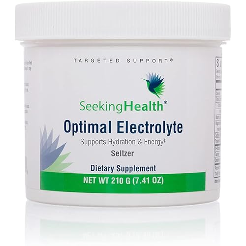 Optimal Electrolyte Seltzer Unflavored | Vegan Electrolyte Powder | Help Support Endurance and Energy Levels | 30 Servings | Seeking Health