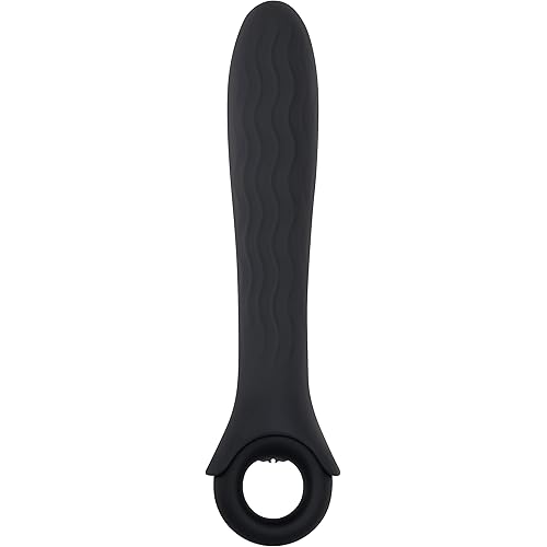 Evolved Novelties - Gender X - Powerhouse - Silicone 12 Speeds & Functions with Ring-Handle Vibrator - Black