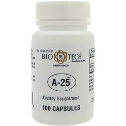 Bio-Tech Pharmacal A-25 Vitamin A 25,000 IU - 100 Capsules