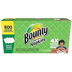 Bounty Paper Napkins White 800ct - Lunch, Dinner, Everyday, Family Pack