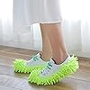 mumisuto Mop Slippers Shoes,1Pc Mop Shoes Cover Multi Function Duster Mop Slippers Shoes Cover Washable Reusable Mop Slippers Floor Cleaning Shoes for Bathroom Office Kitchen Green