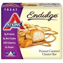 Atkins Endulge Pieces, Peanut Caramel Cluster Bar, 5 Ounce by Atkins