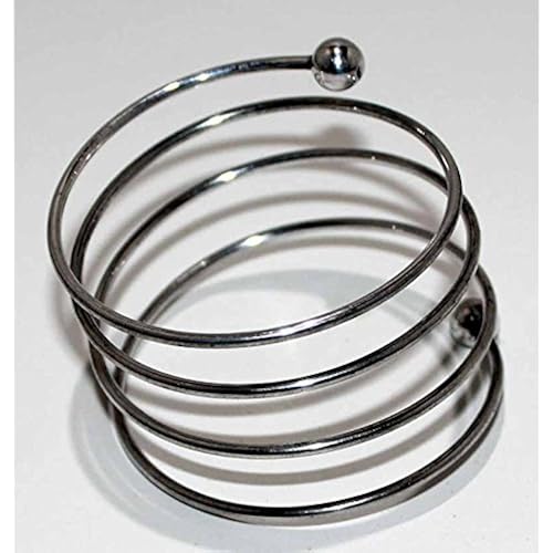 Hell's Couture, for Shared Cock Ring Spiral 55MM, Flexible Steel Ring for Support and Sexual Stamina
