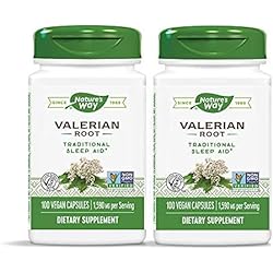 Nature's Way Valerian Root, 2 Piece Pack, 100 Count, 2 Pack