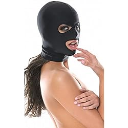 Pipedream Fetish Fantasy Spandex 3-hole Hood, Black, One Size Fits Most
