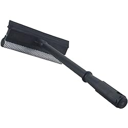 MULING Window Squeegee Cleaning Tool Window Cleaner Car Squeegee Windshield Cleaning Sponge and Rubber Squeegee,BlackM
