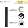 500 COUNT] HARVEST PACK 5" Black Compostable Plasticless PLA Disposable Stirrer Cocktail Straw For Cold Drinks, BPA Free