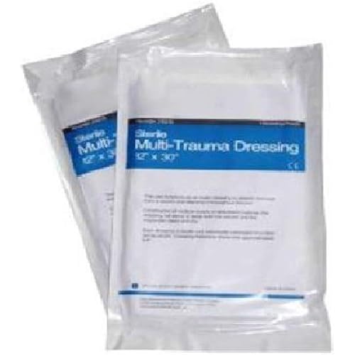 LINE2design Multi Trauma Dressing - Compression Dressing Stop The Bleed Battle Bandages Sterile Non-Woven 12" x 30" 2-Pack