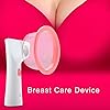Breast Enlargement Massager - Electrotherapy Breast Massage Enhancement Machine - Electric Vacuum Cups Breast Enlargement Massager Breast Nipple Massager Bust Developer CareLarge
