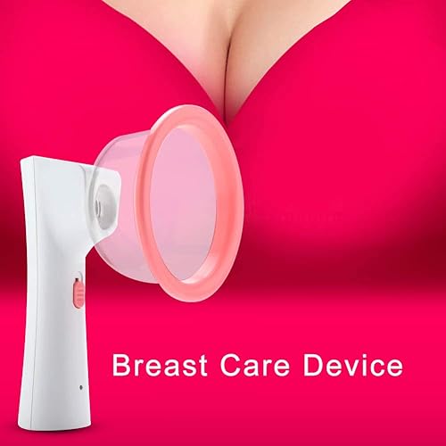 Breast Enlargement Massager - Electrotherapy Breast Massage Enhancement Machine - Electric Vacuum Cups Breast Enlargement Massager Breast Nipple Massager Bust Developer CareLarge